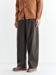 Men's Solid Wide-Leg Casual Pants