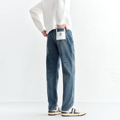 Men's Warm Washed Slim Jeans