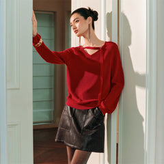 Women's PU A-Line Skirt with Detachable Belt