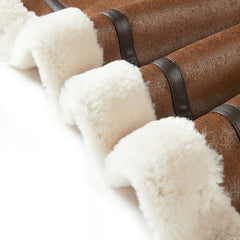 Women's PU Fleece Patchwork Jacket