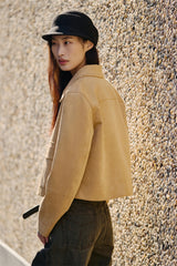 Women's Short Faux Suede Jacket
