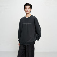 Men's Graphic Embroidered Crewneck Sweatshirt