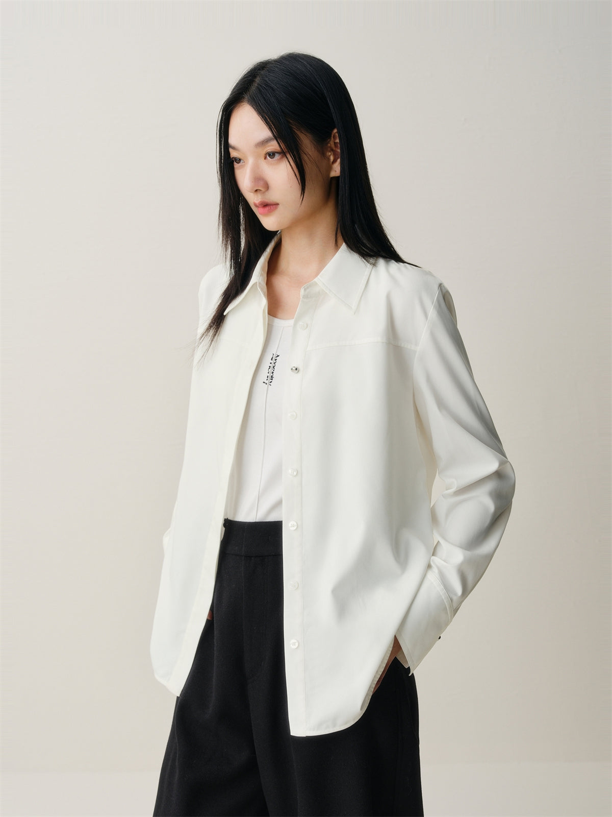 Women's Brushed Relaxed Long-Sleeve Shirt