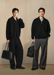Men's Allover Jacquard Pullover Sweatshirt
