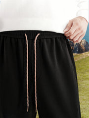Men's Drawstring Waffle Jogger Pants