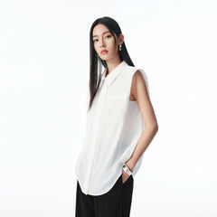 Women's Sleeveless Acetate Shirt