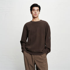 Men's Patch-Detail Pullover Sweater