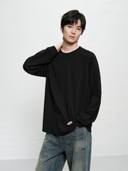 Men's Jacquard Waffle Long-Sleeve T-Shirt