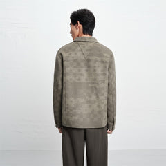 Men's Double-Sided Jacquard Wool Jacket