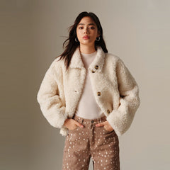 Women's Short Reversible Wool Jacket