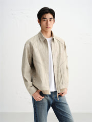 Men's Tie-Dye Oversized Collar Jacket