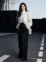 Women's Trench-Style Oversized Shirt