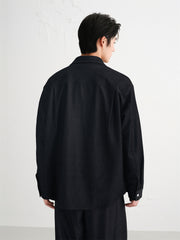 Men's Relaxed-Fit Mercerized Denim Shirt