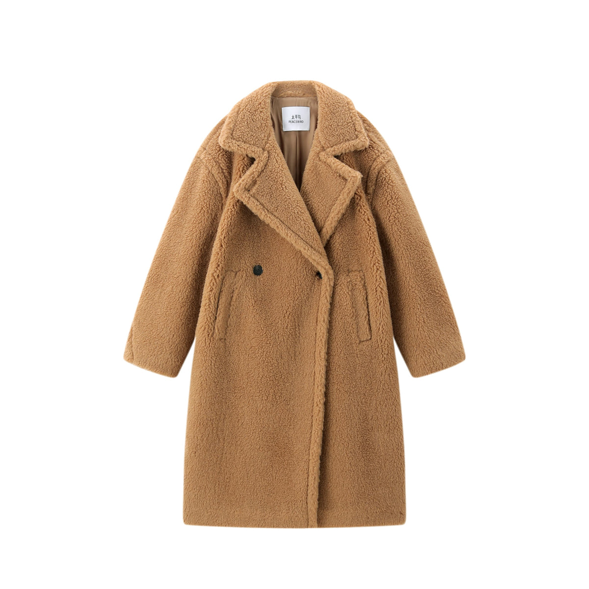 Women's Oversized Alpaca Textured Coat