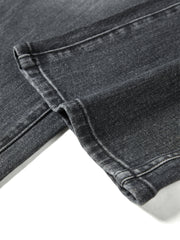 Women's High Waist Washed Straight Jeans