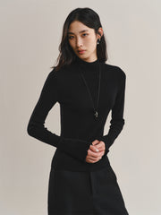 Women's Slim-Fit Half-Turtleneck Sweater