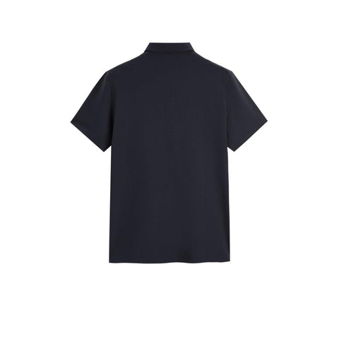 Peacebird Men *US Final Sale* Men's Black Plain Polo Shirts