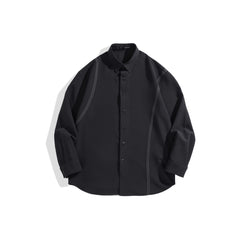 Men's Contrast Stitching Shirt Jacket