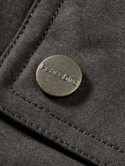 Men's Barn-Style Faux-Suede Safari Jacket