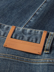 Men's Casual Washed Tapered Jeans