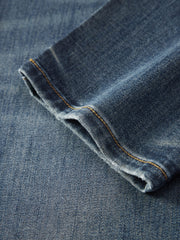 Men's Casual Washed Tapered Jeans