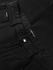 Men's Casual Slim-Fit Black Jeans