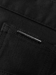 Men's Casual Slim-Fit Black Jeans