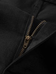 Men's Casual Slim-Fit Black Jeans