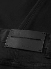 Men's Casual Slim-Fit Black Jeans