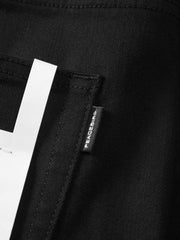 Men's Casual Slim-Fit Black Jeans