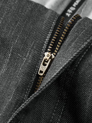 Men's Old Money Style Drape-Fit Textured Jeans