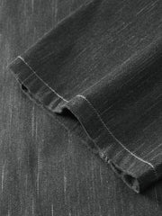 Men's Old Money Style Drape-Fit Textured Jeans