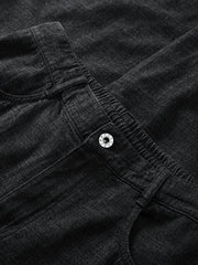 Men's Casual Textured Tapered Jeans