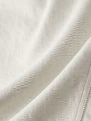 Men's Casual Straight-Leg Denim-Look White Pants