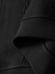 Men's Old Money Style Cable-Knit Jacket