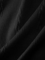 Men's Old Money Style Cable-Knit Jacket