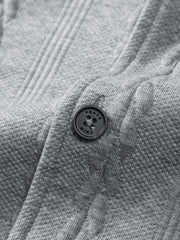 Men's Old Money Style Cable-Knit Jacket