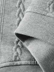 Men's Old Money Style Cable-Knit Jacket