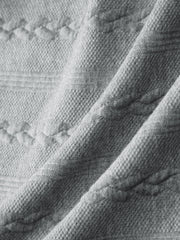 Men's Old Money Style Cable-Knit Jacket