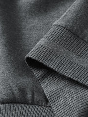 Men's Casual Knit Crewneck Jacket