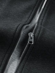Men's Casual Structured Knit Hooded Jacket