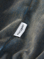 Men's Casual Flocked Lustrous Stand-Collar Jacket