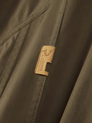 Men's Cargo-Style Stand-Collar Solid Jacket