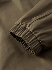 Men's Cargo-Style Stand-Collar Solid Jacket