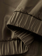 Men's Cargo-Style Stand-Collar Solid Jacket