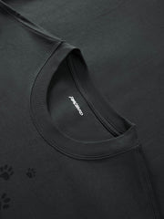 Men's Casual Cartoon Puppy Crewneck  T-Shirt