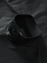 Men's Commuter Stand-Collar Large-Pocket Jacket
