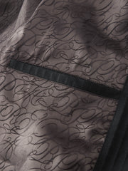Men's Commuter Black Plaid Textured Jacket