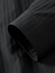 Men's Commuter Black Plaid Textured Jacket