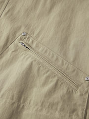 Men's Barn-Style Lapel Safari Jacket